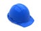 3d render blue safety helmet (clipping path)