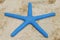 3D Render of Blue Starfish
