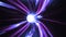 3d render Blue-violet Wormhole time vortex space