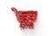 3D Render Broken Glass Shopping Cart Icon illustration Design