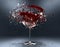 3d render, Broken wine glass