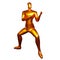 3D Render of Bronze Stickman Karate Poses in Stance - A Perfect Visual for Martial Arts Enthusiasts