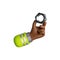 3d render, cartoon african human hand with dark skin holds female screw. Construction worker and tool icon. Renovation service