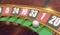 3d render of casino roulette wheel for gamble concept, gambling background