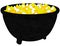 3d Render of a Cauldron Filled with Candy Corn