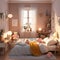 3d render of children\\\'s bedroom interior with teddy bear.