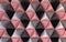 3d render coloful background. Paper pyramid geometric abstract illustration