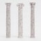 3d Render of Columns Doric, Ionic and Corinthian