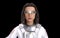 3D Render of computer generated astronaut avatar wearing VR glasses in metaverse virtual world