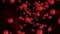 3d render Coronavirus COVID-19, Virus of flu or microorganism. Rapid multiplication of bacteria Infection. animation red color