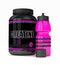 3d render of creatine with water bottle over white