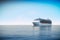 3d render of cruise ship on perfect blue sea