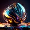 3d render of a crystal ball on a reflective surface with reflections Generative AI