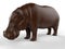 3D render - detailed hippo illustration