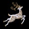 3d render, digital illustration, Christmas reindeer clip art, de
