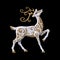 3d render, digital illustration, Christmas reindeer clip art, de