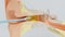 3d render ear cleansing earwax ear stick. 3d illustration