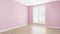 3d render emty room soft pastel pink