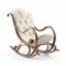 3d Render Of Exotic Rocking Chair With Beige Ottoman Turks