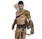 3D Render : Fantasy male elf character isolated on the white background,