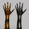 3d render female witch hand colored isolated