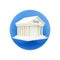 3D render financial concept. bank. 3D render transactions, bank service on blue background. 3d render illustration