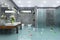 3d render - flooding modern bathroom bathroom