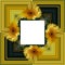 3D render flower background frame