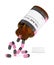 3d render of folic acid with pills