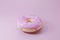 3d render of glazed donut with sweet sprinkle