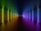 3d render, glowing lines, neon lights, abstract psychedelic background, corridor, tunnel, ultraviolet, spectrum vibrant colors,