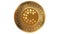 3D Render Golden Casper Cspr Cryptocurrency Coin Symbol Close up