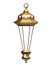 3d render, golden lantern, magical lamp, tribal arabic decoration, arabesque design, Ramadan Kareem, isolated object