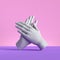 3d render, hands  on pink background. Applause gesture. Minimal fashion concept, mannequin body parts. Limb prosthesis