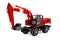 3d render heavy duty construction vehicle tractor