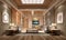 3d render of hotel lobby reception