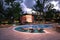 3d render house pool
