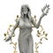 3d render illustration of nature greek nymph goddess statue