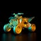 3d render image of a gold colored quad bike