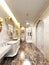 3d render of interior luxurious bathroom