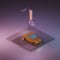 3D render isometric