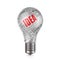 3d render of light bulb with word cloud - idea concept