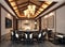 3d render of luxury dining room