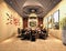 3d render of luxury dining room