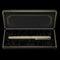 3d render Luxury gold Fountain Pen in the box