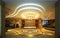 3d render of luxury hotel reception