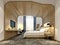 3d render of luxury hotel room