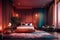 3d render of luxury hotel room