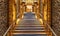 3d render of luxury restaurant stairs