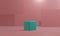 3d render minimal abstract cube background